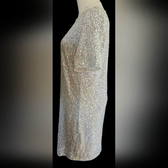 💝NWT 7 for All Mankind Sequin Mini Dress - Picture 4 of 9